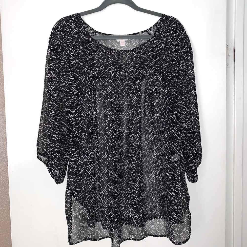 Lauren Conrad sheer blouse